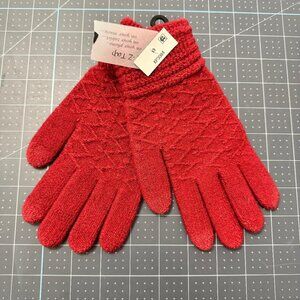 Women's Red Knit Hand Gloves by Steve Madden - NWT